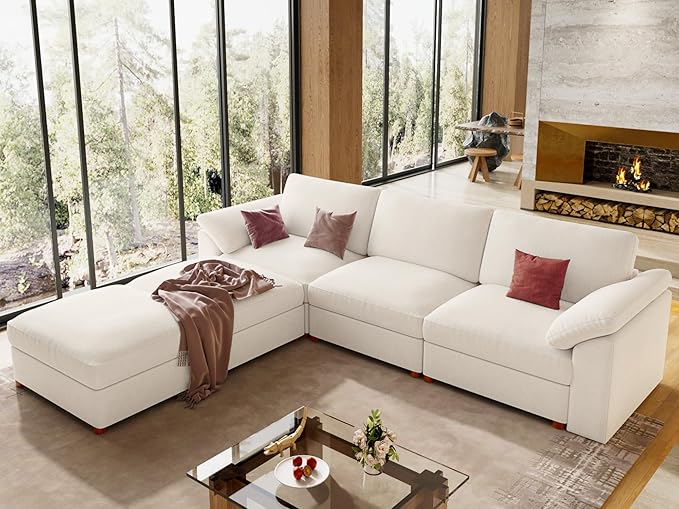 EASE MOOSE White Sectional Modular Sofa