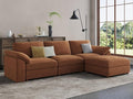 EASE MOOSE Sectional Modular Sofa, Oversized L Shape Sectional Couch Wide Deep seat Sectional Sofa,FSC Certified Comfortable Chenille Brown Modular Sofa