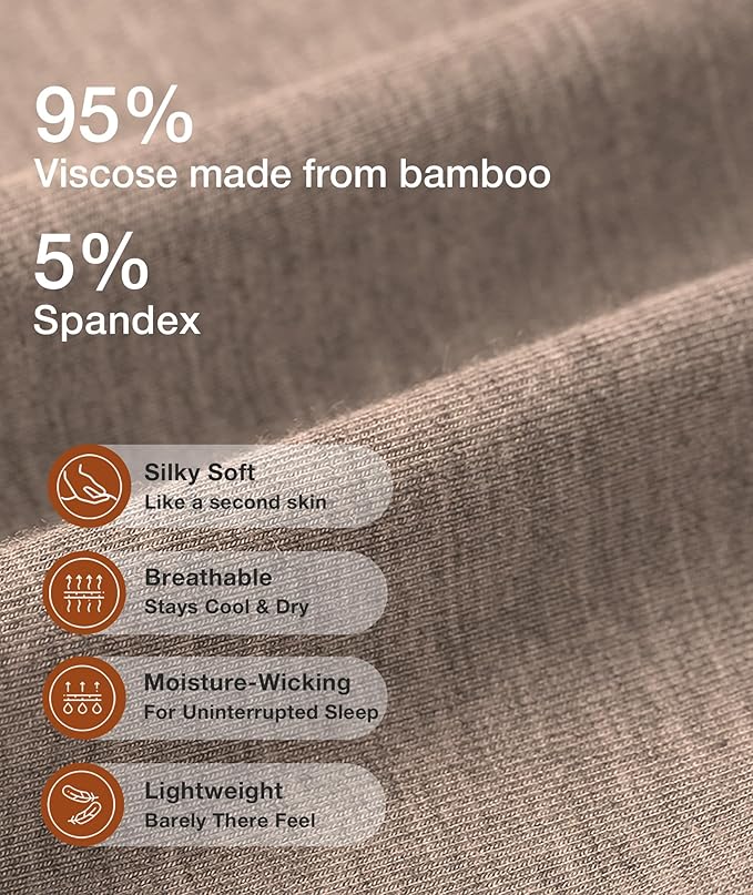 GYS Viscose from Bamboo Women's Pajama Sets Super Soft Long Sleeve Sleepwear Comfy Winter Pjs Sets S-4X