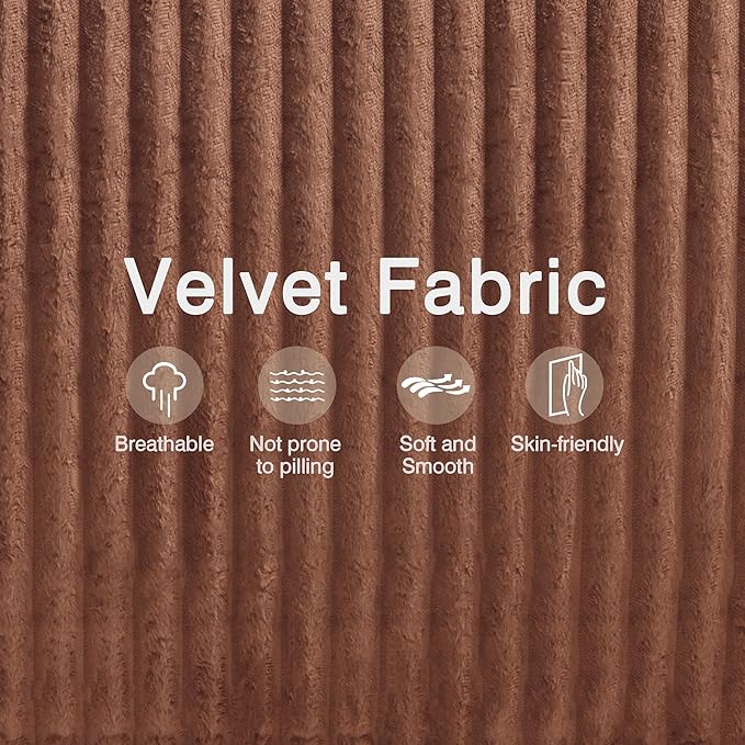 Big Bean Bag Chairs, Lazy Floor Sofa, Fireside Chair for Living Room, Bedroom, Office (Brown, Single Seat)