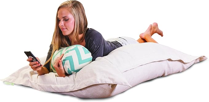 Majestic Home Goods Wales Floor Pillow, Magnolia