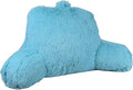 Klear Vu Shaggy Reading Pillow Back Rest Body Pillow for Adults and Kids, Lumbar and Arm Support on Bed, Chair, Couch, Sofa and Floor, 30" x 21", One Size, Aqua