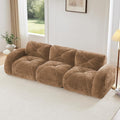 Modular Sectional Sofa with Free Combination,Boneless Floor Couch for Living Room & Lounge,Velvet 3-Seater Sectional Couch with Comfortable Deep Seat,No Assembly Needed
