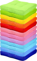 Gerrii 12 Pieces Classroom Floor Cushions with Handles Flexible Floor Seating Cushions Pillows School Chairs in Home School Classroom Kindergarten Daycare Nursery(Rainbow Color,Square)