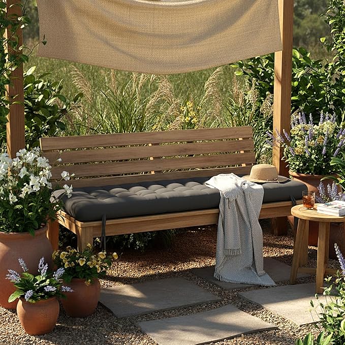 Vercraft Long Floor Cushion Large Floor Cushion with Brushed Cotton 74.8 x 27.5 x 3.15 in Jumbo Lounger Pillow for Outdoor Indoor Bay Window Meditation Yoga Reading Sleeping (Dark Gray)