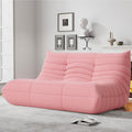 Bean Bag Chairs for Adults, Memory Foam Couch Loveseat Sofa Chair, Soft Teddy Material Cozy Comfy Reading Nook Chairs, Floor Chair for Living Room Bedroom Office(Pink)