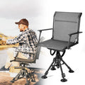 KEMIMOTO Hunting Blind Chair 360 Degree Silent Swivel, 300 Lbs Height Adjustable Quick Folding Portable Comfortable Hunting Deer Fishing Ground Chair