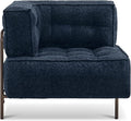 MCombo Modular Sofa Couch with Removable Cushion, Accent Sofa Chair, Upholstered Sofa for Living Room, Apartment, Office (Blue, Corner Seat)