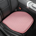 Binsheo Thin Gel Seat Cushion for Car Seat, Office Chair, Wheelchair, Golf Cart - Non-Slip Car Seat Cushions with 0.7 Inch Gel - Sciatica & Coccyx Pain Relief (Fabric, Pink)