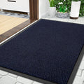 Yimobra Doormat Outdoor Indoor Entrance 36 x 24, All-Season All-Weather Front Door Mat, 100% Waterproof Welcome Matt for Floor Garage Outside Entry, Stain and Fade Resistant,Navy Blue