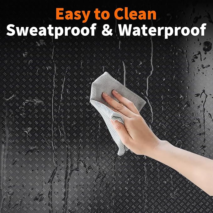 2PCS Bike/Rowing Machine Mat for Carpet Floors, Compatible with Peloton/Yosuda, Bike Mat for Hardwood Floors, Mat for Under Bike on Carpet, Indoor Stationary Bike mat,Cycling, Noise Shock Absorption