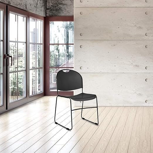 OEF Furnishings Multi-Purpose Ultra Compact Stack Chair (4 Pack)
