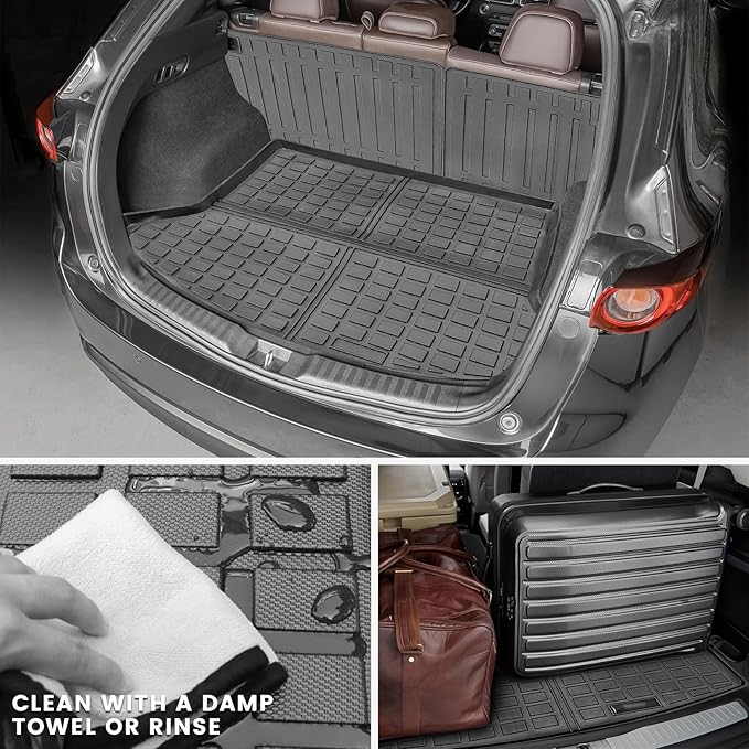 Compatible for 2017-2025 Mazda CX-5 Floor Mats Full Set CX5 Floor Mats & Seat Back Cover & Cargo Liner for 2017-2025 CX5 Accessories