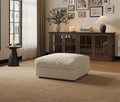 Cloud Modular Sectional Sofa Couch with Storage Ottoman, Oversized Sectional Couches for Living Room, Single Ottoman, Chenille, Beige