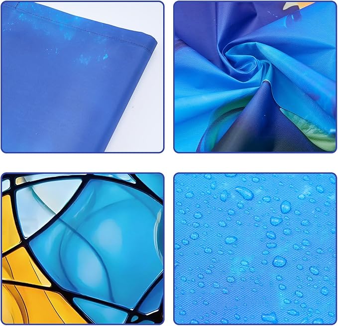 8 Pcs Fluorescent Light Covers - 4 x 2 Feet Covers for Ceiling Lights, Magnetic Light Filters for Classroom, Office, Hospitals, Home (Colorful Art)