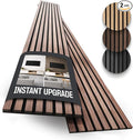 2-Pack Acoustic Wood Slat Panels - Soundproof Wall Paneling for Interior Decor