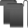OK5STAR J Hook Rebar Stakes 12 Inch 55 Pack, 5/16 Inch Diameter Heavy Duty Steel Tent Stakes, Black E-Coated Anti-Rust Ground Anchors for Fencing, Tarp, Outdoor Decorations, Inflatables, Bounce House