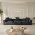 WJShome Modular Sectional Sofa Couch,141.73inch Oversized 3 Seater Sofa,Upholstered with Corduroy Fabric Couches with 5 Pillows,Cushion Covers Removable& Washable,