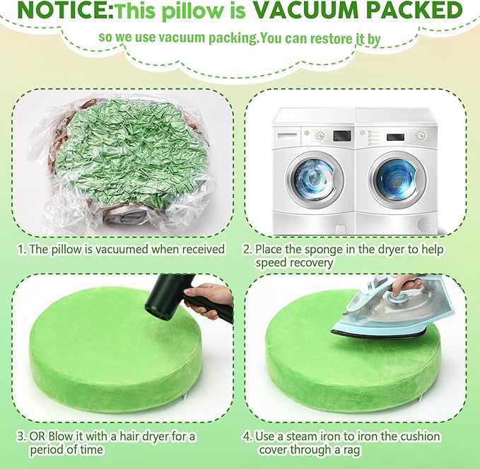GlikCeil 8 Pcs Round Floor Pillow Cushions for Kids Classroom 15'' Soft Flexible Seating Chair Floor Seats for Reading Corner Playroom - Winter & Spring School Supplies (Forest Friends Series)