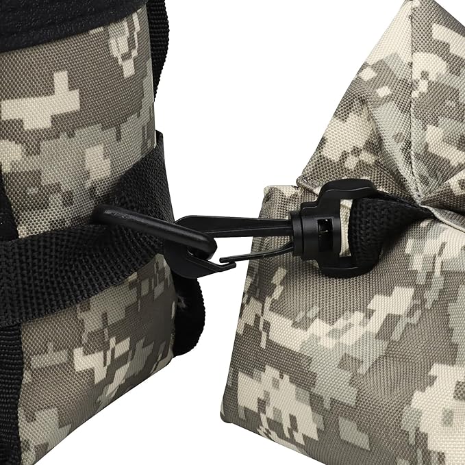 Twod Outdoor Shooting Rest Bags - Target Sports Bench Rest with Front & Rear Support SandBag Stand Holders for Gun Rifle Shooting Hunting Photography - Unfilled