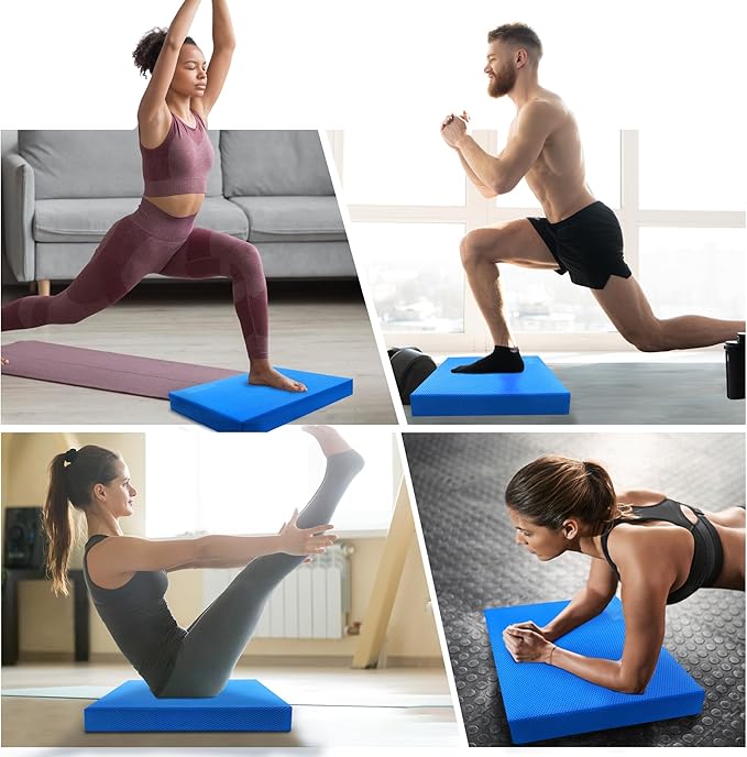 OiZenhio Professional Foam Balance Pad, Large Balance Pads for Physical Therapy, Foam Balance Board for Rehabilitation Stability Workout Knee and Ankle Exercise Strength Training