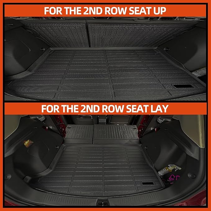 Floor Mats & Trunk Mat & Backrest Mats All Weather for 2024 2025 Chevy Equinox EV Electric (Non Fuel) Floor Mats for Chevrolet Equinox EV Floor Liner Accessories