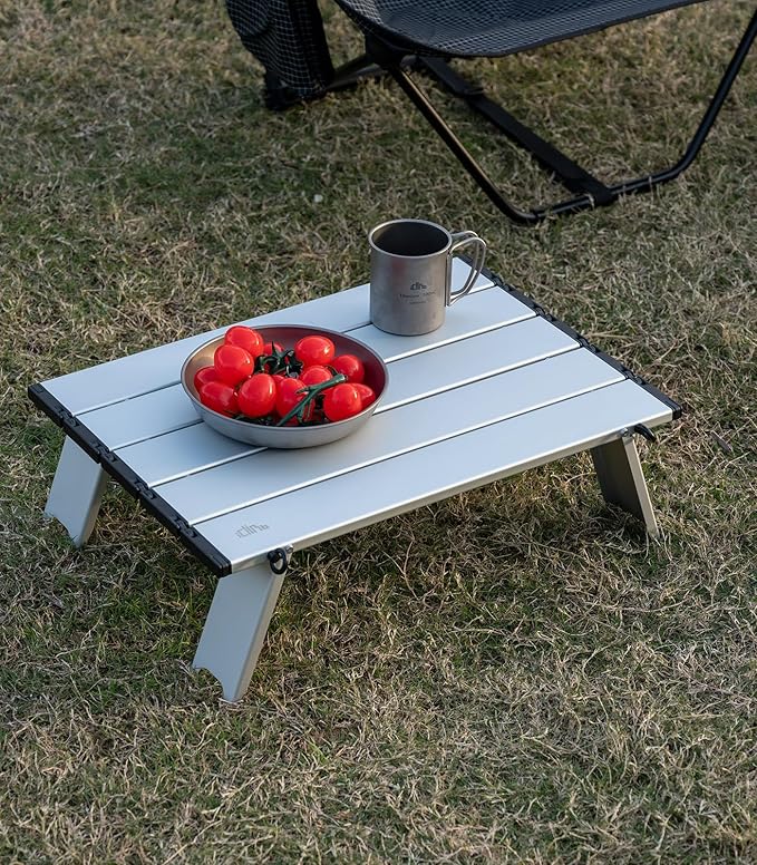 iClimb Ultralight Compact Mini Beach Picnic Folding Table with Carry Bag