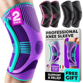 DR. BRACE ELITE Knee Brace with Size Stabilizer (2 Pack) Knee Brace for Women & Men, Workout, Sports, Daily Knee Compression Sleeve for Maximum Knee Pain Support & Fast Recovery (Galaxsis, XXX-Large)