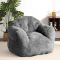 51" Big Bean Bag Chair BeanBag Chairs with Armrests for Adults Kids, Oversized Comfy Chair with Filler Included, Soft Cozy Beanbag Couch Floor Sofa Chair for Living Room Bedroom,Dorm,Dark Grey