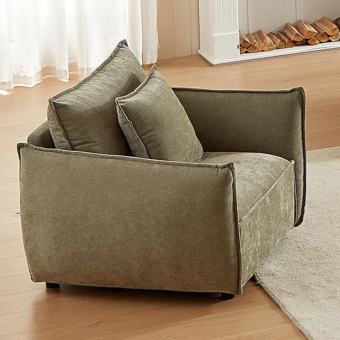 Minimalist Living Room Sofa Upholstered Armchair for Bedroom Office Modern Design Durable Seating