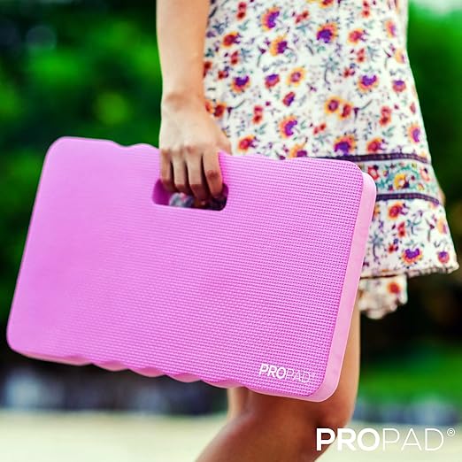RED Home Club Thick Kneeling Pads, Garden Kneeler for Gardening, Bath Kneeler for Baby Bath, Kneeling Mat for Yoga, Knee Pad for Work, Extra Large (XL) 18 x 11 x 1.5 Inches, Pink (Pack of 2)
