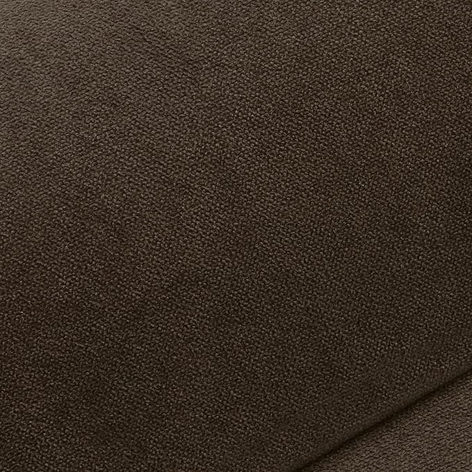 MCombo Pushback Recliner Chair with Wooden Armrests, Upholstered Single Sofa Accent Chair for Living Room and Office, Fabric MR097 (Coffee)