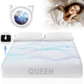 Grounding Sheet Queen Size - 95% Organic Cotton + 5% Pure Silver Fiber, Earth Connected Bedding (60"x 80"x 13" White) Fitted with Cord