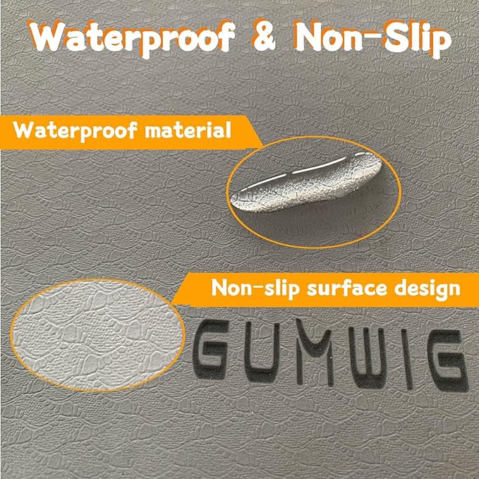 GUMWIG Under Desk Elliptical Equipment Mat, Electric Leg Foot Exerciser Machine Mat while Sitting for Seniors, Anti-slip and Lightweight Ellipse Rubber Matt to Protect Concrete, Hardwood Floors,Carpet