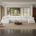 Forest aesthetics Cloud Modular Sectional Sofa,Oversize Down Filled Sofa 6 Seat with Chaise,Minimalist Sofa Cover Washable and Replaceable Couches for Living Room,Sectional Sofa Deep Seat