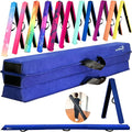 MARFULA 6 FT / 8 FT / 9 FT Folding Gymnastics Beam Foam Balance Floor Beam - Extra Firm - Suede Cover - Anti Slip Bottom with Carry Bag for Kids/Adults Home Use