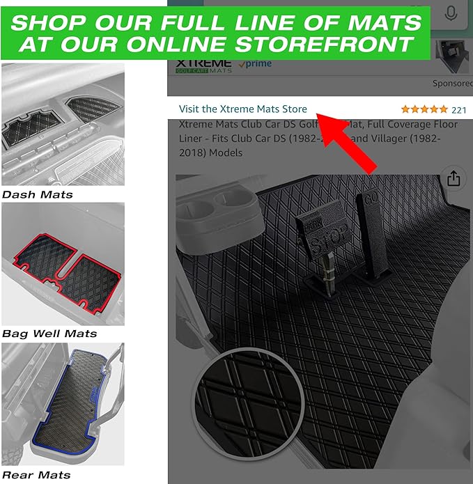 Xtreme Mats PRO Series Rear Facing Foot Rest Mat - Fits DoubleTake Max 5 and Max 6 Rear Kits