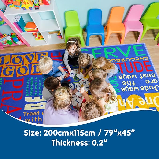 Booooom Jackson Classroom Rug Colorful Seating Classroom Carpet Elementary