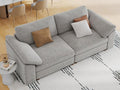 EASE MOOSE Modern Loveseat Sofa for Living Room, Comfty 2 Seat Solid Wood Frame Sofa, FSC Certified Modern Deep Seat Couch
