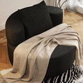 Giant Bean Bag Chair Oversized for Living Room Round Boneless Chair Corduroy Chaise Lounge for Adults Memory Foam Big Accent Sofa Lounge Floor Sofa for Gaming Reading Relax No Assembly Required