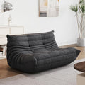 Bean Bag Chair - Corner Sofa, Fireside Chair Bean Bag Sofa Large Bean Bag Chair for Adults,Fireside Floor Couch for Living Room, Bedroom, Gaming (Yellow, Single) (Dark Gray, Loveseat)