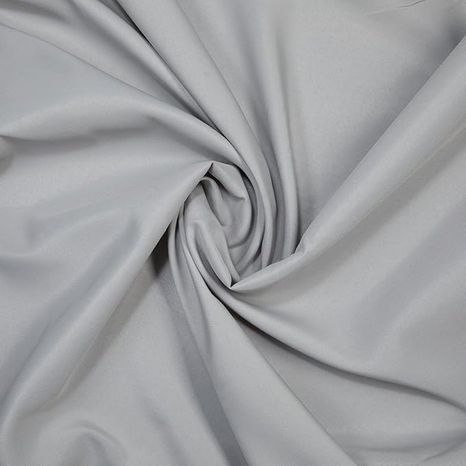 Gee Di Moda Rectangle Tablecloth - 90 x 156 Inch Silver Table Cloth for 8 Foot Tables with Floor-Length Drop - Heavy Duty Washable Fabric for Holiday Party, Dinner, Weddings & Baby Shower