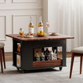 27.6" Modern Multi-Function Coffee Table with Foldable Top & Casters,Side Table with Multi-Tier Storage,Black & Walnut