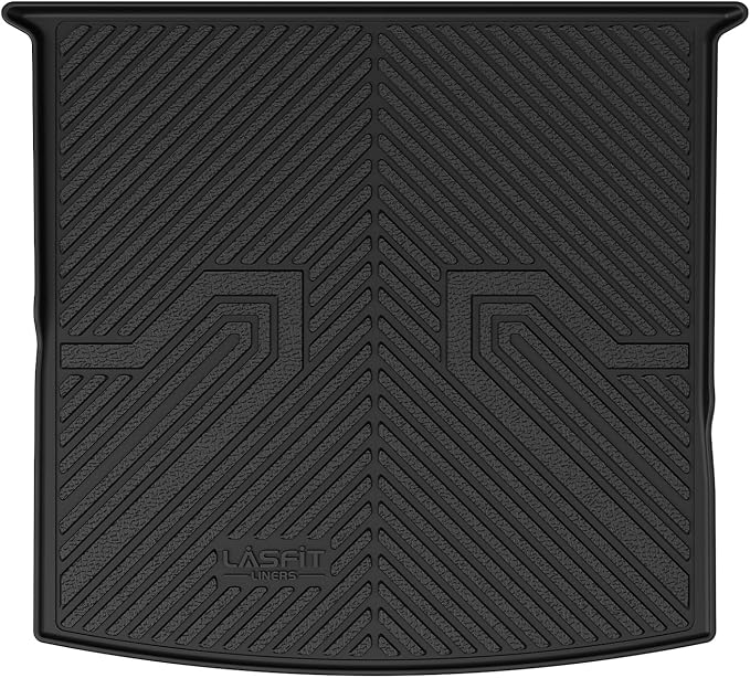 LASFIT Cargo Mat for VW Tiguan 2018-2024(Fit 5 Seats), All-Weather Protection TPE Trunk Mat Cargo Liner Custom Fit for Volkswagen Tiguan Accessories, Super Duty, Waterproof, Easy to Clean, Black