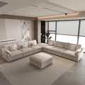Oversized Modular Sectional Sofa with Ottoman,156inch U Shaped Down Filled Cloud Couch,8 Seater Convertible Sofa Bed Living Room Set,Cover Washable and Replaceable