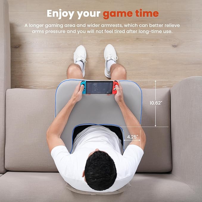Keduwa Reading Pillow,Lap Desk Pillow for Laptop,Memory Foam Reading Pillows for Gaming, Arm Rest Pillow for Reading, Working, Crocheting, Playing Game or Sitting in Bed,Sofa