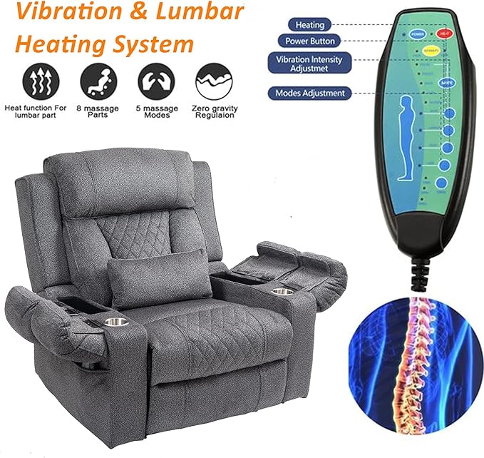 28 inch Extra Wide Power Lift Assist Recliner Chair for Elderly Big and Tall Men, Heavy Duty Lift Chair with Heat and Massage, Cup Holders & USB for Adults Lazy Boy Sleeping, Light Brown