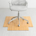 Anji Mountain Office Chairmat Thickest & Sturdy Bamboo Chairmats Highly Premium Quality Anti-Slip Heavy Duty for Multi-Purpose Hardwood Floor Office & Home Floor Protector Office Chair mat-5mm Thick
