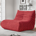Bean Bag Chairs for Adults, BeanBag Reading Chair Memory Foam Couch, Floor Chair Soft Teddy Material, Comfy Reading Nook Chairs for Bedroom Living Room Office (Wine Red)