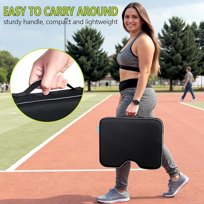 Relispo Stadium Seats for Bleachers with Integral Cutting Memory Foam, Stadium Seat Cushion Waterproof Extra Thick Bleacher Cushion, Portable Stadium Cushions for Indoor Outdoor Events